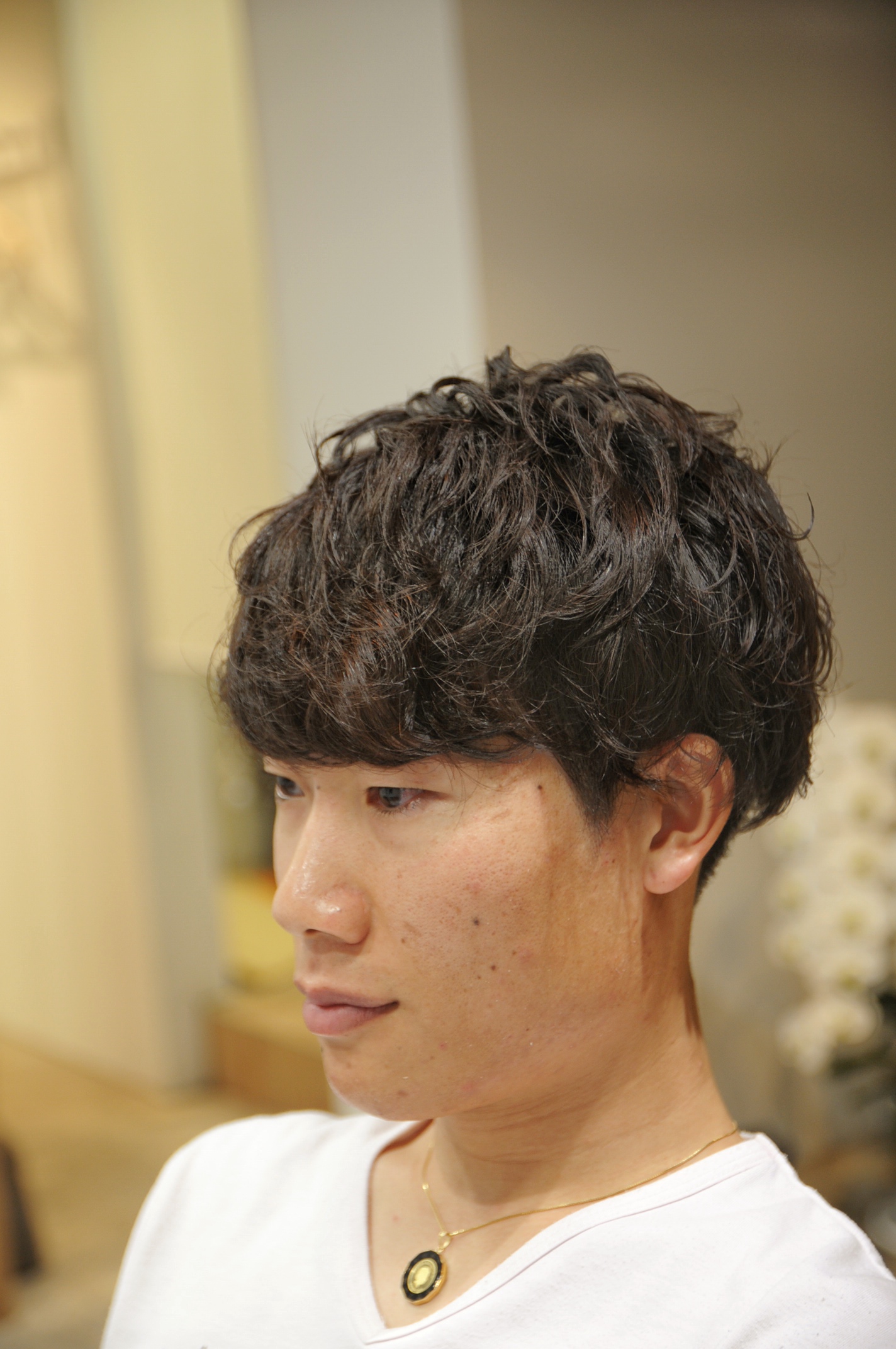 強リッジのメンズパーマ 理容 美容hair Base ベース